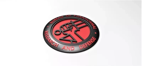 hellboy badge 3d printing model - threeding toy movie emblem logo comics cosplay 3d print model - Mito3D
