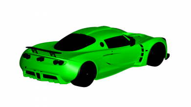 hennessey venom gt 2012 motors & transport 3D printing model, file, printable design, 3d print, Hennessey Venom GT 3d print model - Mito3D