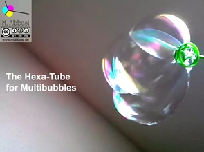 hexa-tube soap bubbles 3d printing model - threeding bubble 3d print model - Mito3D