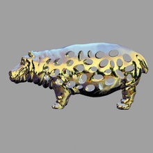 hippo nature 3D printing model, file, printable design, 3d print, hippo, zlatnictvi-aa, pendant, jewellery 3d print model - Mito3D
