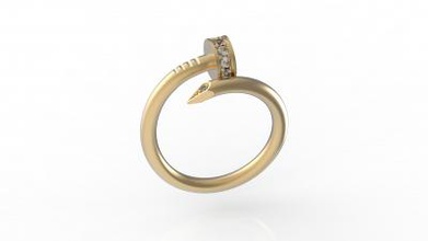 hobnail anello di gemme 3d modello stampa moda La 3D, modello, file 3D stampabile la progettazione, 3d, oro, gioielli design lusso sterline in argento fidanzamento nozze diamanti platino gemma anelli pietra brillante diamant 3d print model - Mito3D