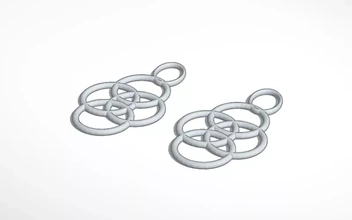 hoops earrings 3d printing model - threeding earring jewelry 3d print model - Mito3D