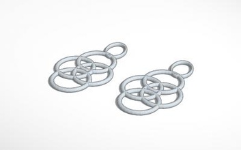 boucles d'oreilles cerceaux de la mode 3D modèle d'impression, l'impression fichier, imprimable modèle, en conception, d'impression 3d, d'oreille, boucle bijoux, 3d print model - Mito3D