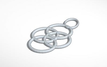 hoops pendant fashion 3D printing model, file, printable design, 3d print, pendants, pendant, necklaces, necklace, 3d print model - Mito3D