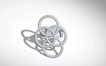 aros anel 3d impressão modelo trio joalheria argolas 3d print model - Mito3D