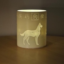 oroscopo tealight copertina guaina cane ufficio giardino 3D stampa modello file stampabile design 3d Stampa Ratto Bue 3d print model - Mito3D