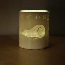 oroscopo tealight copertina guaina ratto ufficio giardino 3D stampa modello file stampabile design 3d Stampa Ratto Bue 3d print model - Mito3D