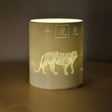 oroscopo tealight copertina guaina tigre ufficio giardino 3D stampa modello file stampabile design 3d Stampa Ratto Bue 3d print model - Mito3D