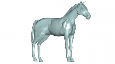 cheval 3d modèle 3D impression fichier imprimable conception 3d print model - Mito3D