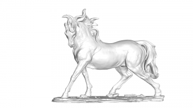 Pferd 3d Kunst 3D Drucken Modell Datei druckbar Design drucken 3d print model - Mito3D