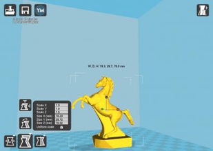 horse figurine hood car motors & transport 3D printing model, file, printable design, 3d print, 3d,car,hood,horse,miniatures,ornament,print,truckers,vehicles 3d print model - Mito3D