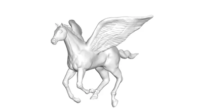 caballo Pegaso 3d impresión modelo trío 3d print model - Mito3D