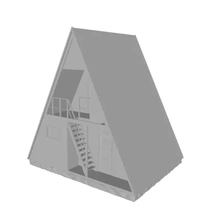 house hut 3d impressão modelo trio 3d print model - Mito3D