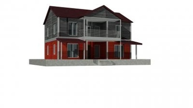 casa arquitetura 3D impressão modelo Arquivo imprimível Projeto 3d Edifícios residencial construção 3d print model - Mito3D