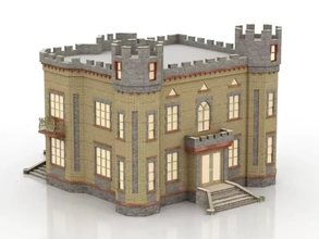 Haus 3d Drucken Modell dreiding Architektur Gebäude Konstruktion Wohn Außen Land 3d print model - Mito3D