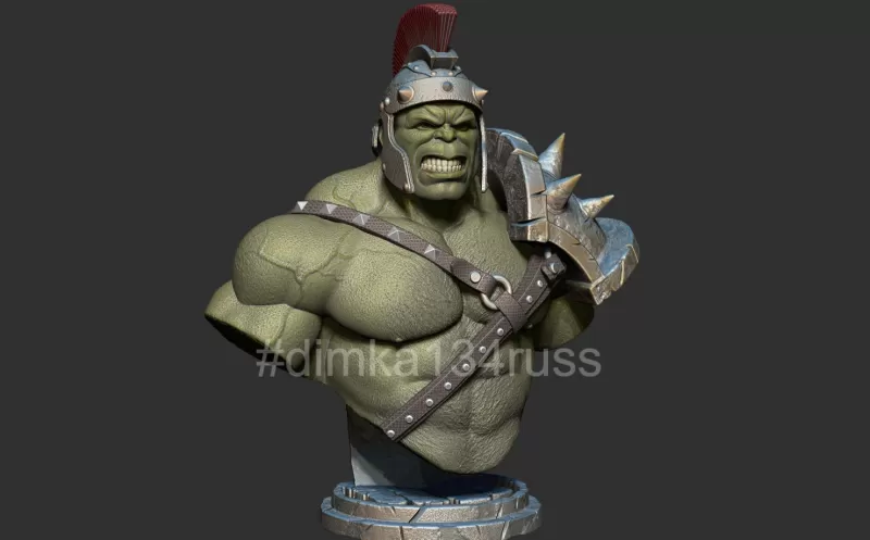 hulk gladiador 3d impressão modelo trio martelo fracasso punho rígido Thor Super heroi miniaturas Coliseu capitão super maravilha herói batalha ferro homem Ferro radiação mutação 3D print model - Mito3D