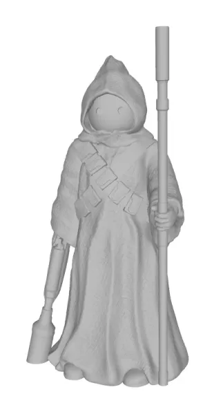 humanoïde planète tatooine jawa 3d impression modèle trio 3D print model - Mito3D