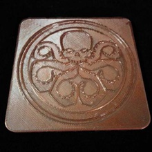 hydra coaster home office & garden 3D printing model, file, printable design, 3d print, coaster, drinks, HYDRA, Agents_of_SHIELD, Marvel 3d print model - Mito3D