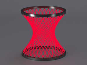 Hyperboloid 3d Drucken Modell Datei druckbar Design drucken 3D CAD Kostenfreier Download 3d print model - Mito3D