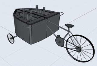 sorvete de bicicleta antiguidades e histórico 3D modelo impressão, a impressão arquivo design, 3d, moto - sorvete- 3d print model - Mito3D