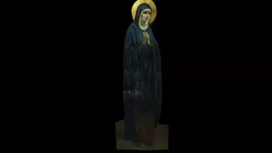 icono Virgen 3d impresión modelo trío Arte María 3d print model - Mito3D