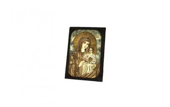 icon virgin mary art 3D printing model, file, printable design, 3d print, icon, virgin, mary, 3d print model - Mito3D