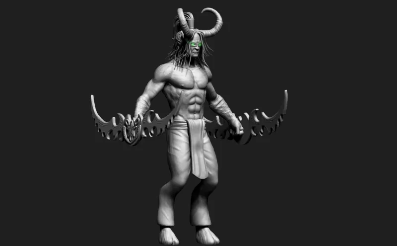 Illidan 3d baskı model üçleme 3D print model - Mito3D