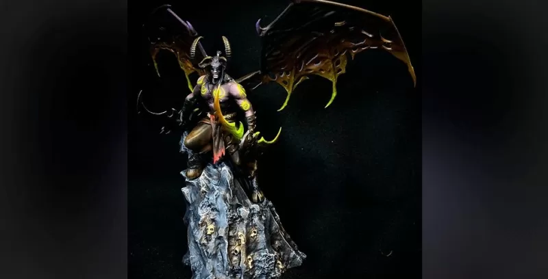 illidan tempesta 3dprint modello 3d stampa arte figurina scultura statua regalo fan art arredamento geek stampato scolpire collezione warcraft giochi replica nerd cacciatore demoni 3D print model - Mito3D