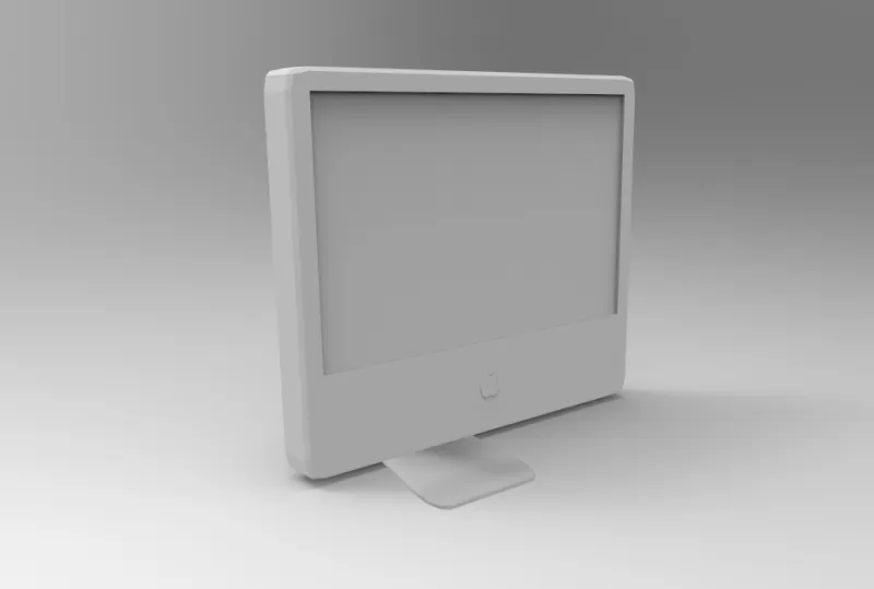 imac g5 3d stampa modello treding print printing tecnologia 2004 3D print model - Mito3D