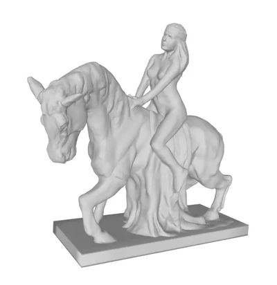 neonato on cavallo 3d stampa modello treding tag 3d print model - Mito3D