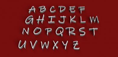 inkfree font uppercase 3d letters stl file toys games & hobby 3D printing model, file, printable design, print, 3dletter, 3dletters, type, decoration, words, other, gadgets, agency, fonts, language, sign, symbol, letter, stlfile, 3dmodel, 3dprint, alphabet, letters, font, text, 3d print model - Mito3D