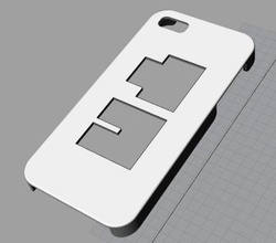 iphone5s kanji case electronic & technology 3D printing model, file, printable design, 3d print, 3d print model - Mito3D