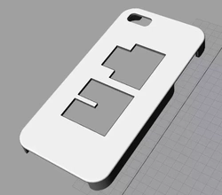 iphone5s kanji caso bainha 3d impressão modelo trio 3d print model - Mito3D