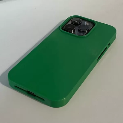 iphone 13 pro caso funda 3d impresión modelo trío etiquetas manzana impreso print 3dp teléfono 3d print model - Mito3D