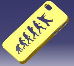 iphone 4s evolution case other things 3D printing model, file, printable design, 3d print, iPhone 4S Evolution Case 3d print model - Mito3D