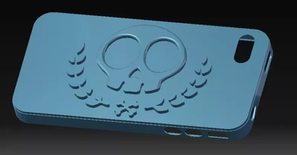 iphone 4s skull case vol2 3d printing model - threeding 3d print model - Mito3D