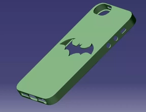i phone 5s Batman Astuccio guaina 3d stampa modello treding 3d print model - Mito3D