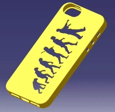 iphone 5s evolution case 3d printing model - threeding 3d print model - Mito3D