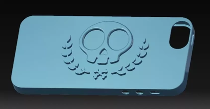 iphone 5s cráneo caso funda 3d impresión modelo trío 3d print model - Mito3D
