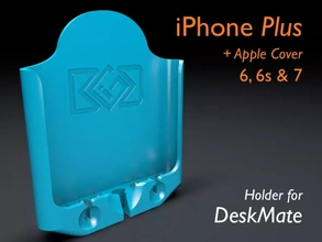 iphone 6 6s 7 + manzana cubierta carcasa funda soporte compañero escritorio 3d impresión modelo trío reloj cargando estación 3d print model - Mito3D