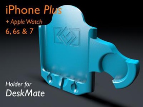 iphone 6 & 7 plus + apple watch sahibi deskmate elektronik ve teknoloji 3D baskı modeli, dosya, yazdırılabilir model, tasarım, 3d yazıcı, iPhone, Apple Watch, Şarj İstasyonu, iPhone Tutucu, 6, 7, 3d print model - Mito3D