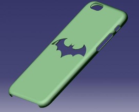 iphone 6s batman case other things 3D printing model, file, printable design, 3d print, iPhone 6S Batman Case 3d print model - Mito3D