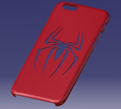 iphone 6s homem-aranha caso outras coisas 3D modelo de impressão, a impressão arquivo design, 3d, iPhone 6S homem-Aranha Caso 3D print model - Mito3D