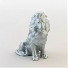 hierro león 3d impresión modelo trío decorativo único stl print printing modelado deco imprimible objeto realista especial 3ds 3d print model - Mito3D