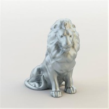 iron lion art 3D printing model, file, printable design, 3d print, printing, deco, printable, modeling, lion, 3d, iron, decorative, object, stl, realistic, unique, special, 3ds max, 3d print model - Mito3D