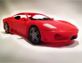 italiano Deportes coche vehiculo 3d impresión modelo trío deporte ferrari 3d print model - Mito3D