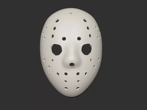 Jason maske 3d baskı model üçleme canavar korku kötü cadılar bayramı 3d print model - Mito3D