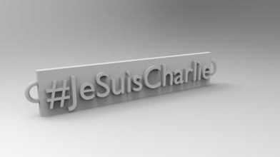 je suis charlie other things 3D printing model, 3D printing file, 3D printable model, 3D printing design, 3d print, je, suis, charlie