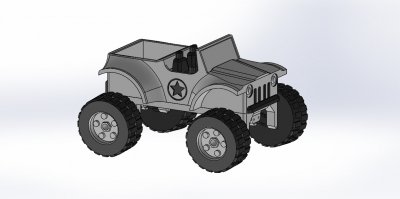 jeep macchina giocattolo individuale sospensione giocattoli Giochi passatempo 3D stampa modello file stampabile design 3d Stampa via strada 3D print model - Mito3D