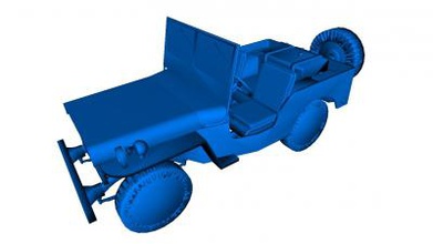 jeep cj 1 motores e de transporte 3D modelo impressão, a impressão arquivo design, 3d, jeep, carro, transporte, cj, 1, SUV 3d print model - Mito3D